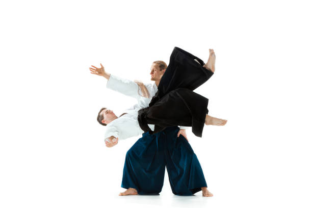 istock The two men fighting at Aikido training in martial arts school 940159714