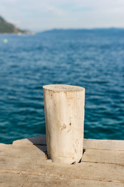 istock Old wooden bollard 940165694