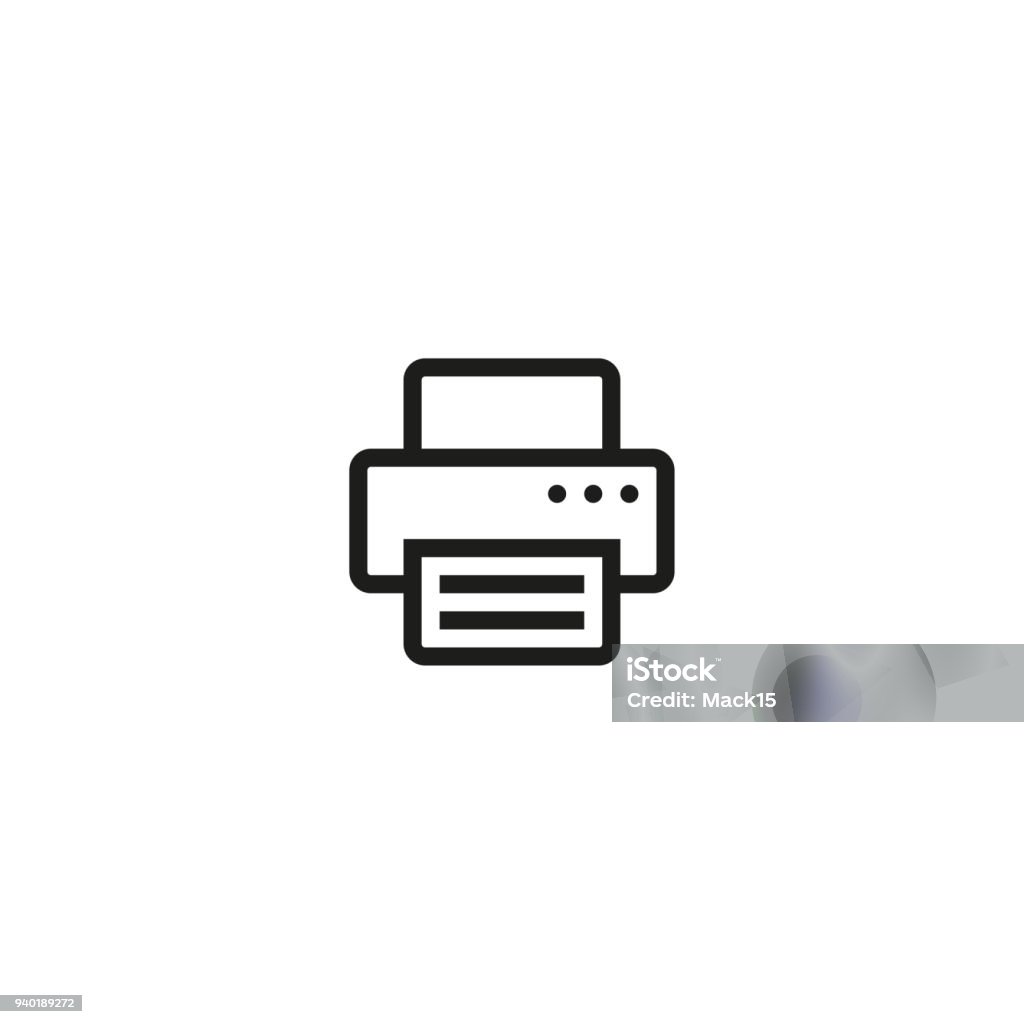 Printer icon. Vector Icon Symbol stock vector