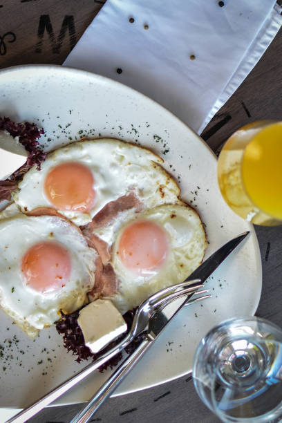 breakfast time in the restaurant