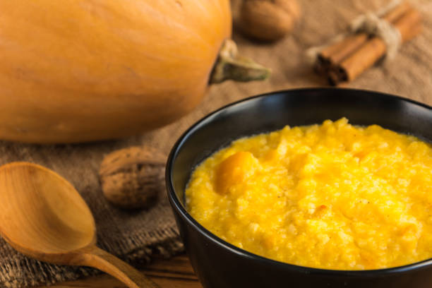 istock Pumpkin porridge with rice and milk 940213024