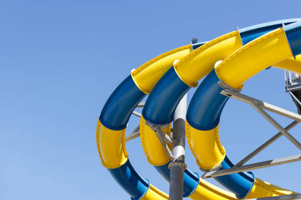 istock Part of the water park - a water slide element. 940213152