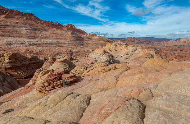 paesaggio dell'onda, arizona - cresta dellonda foto e immagini stock