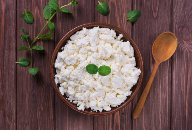 istock Cottage cheese with mint 940223212