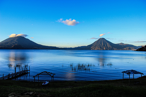 peaceful scene by Lake Atitlan