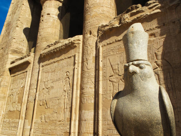 istock Horus Statue at Temple of Edfu in Edfu, Egypt 940231096