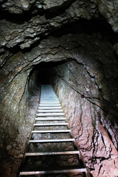 istock Beautiful view / mountains / cliffs / cave stairs / climbing 940231450