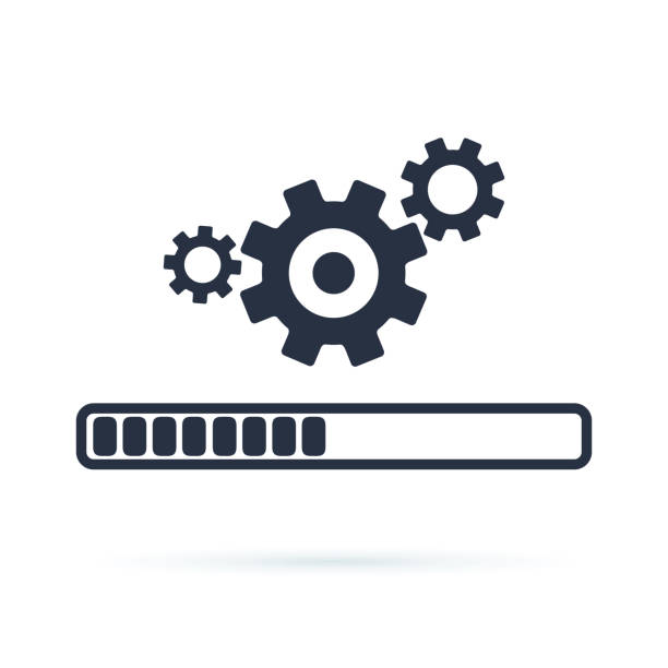 perbarui vektor ikon sistem. ilustrasi vektor desain datar modern, konsep ikon kemajuan aplikasi pemutakhiran - kabar terbaru komunikasi ilustrasi stok