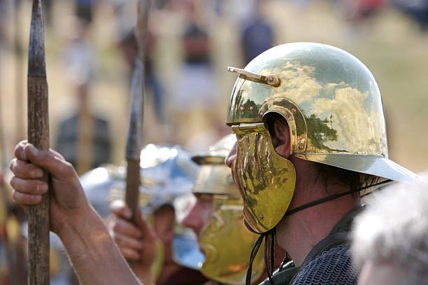 istock Golden Roman Helmet 94023328