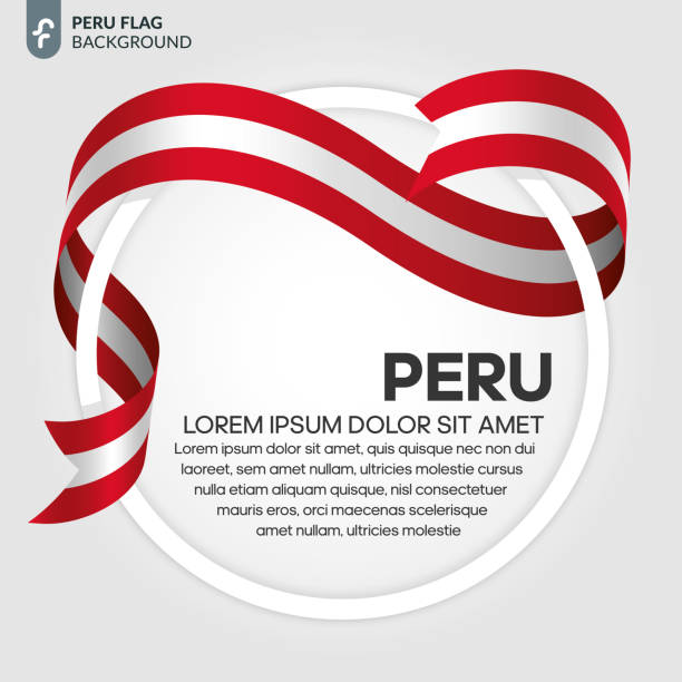 ilustrações de stock, clip art, desenhos animados e ícones de peru flag background - day backgrounds traditional culture creativity
