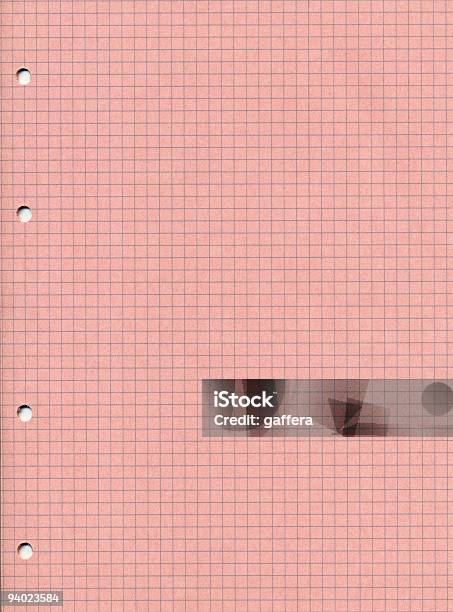 Rosa Kariertes Papier Stockfoto und mehr Bilder von Struktureffekt - Struktureffekt, Texturiert, Millimeterpapier