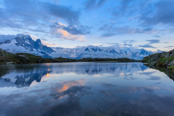 istock Mont Blanc reflected in Cheserys Lake, Mont Blanc, France 940237144