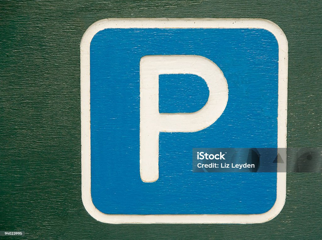 Parkschild - Lizenzfrei Blau Stock-Foto