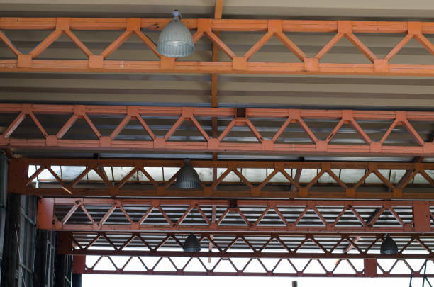 istock Roof steel frame 940240288