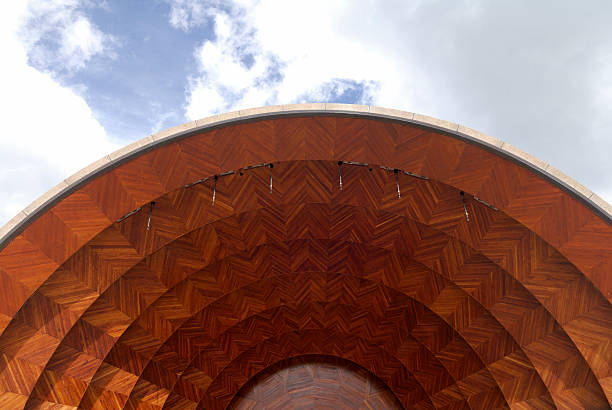 The Hatch Shell, waterfront esplanade, Boston stock photo