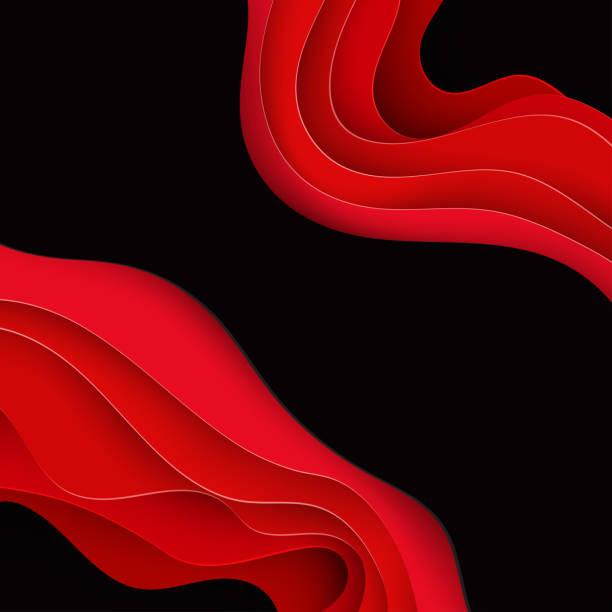 istock Paper art 3D abstract background with origami shapes. Paper waves, layers texture. Geometric design layout for business presentations, invitations, flyers, posters 940256162