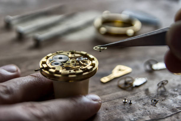 istock Watchmaker is repairing the mechanical watches in his workshop 940259364