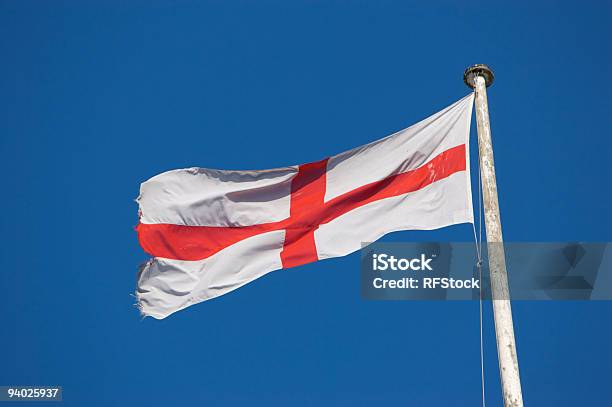St Georges Crossbandera De Inglaterra Foto de stock y más banco de imágenes de Azul - Azul, Bandera, Bandera inglesa