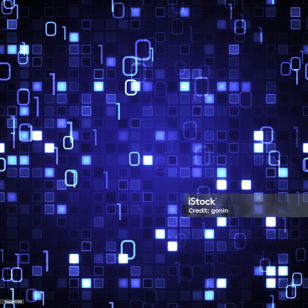 Blue Background Informatics Blue Seamless Background Information Technology Stock Illustration ...