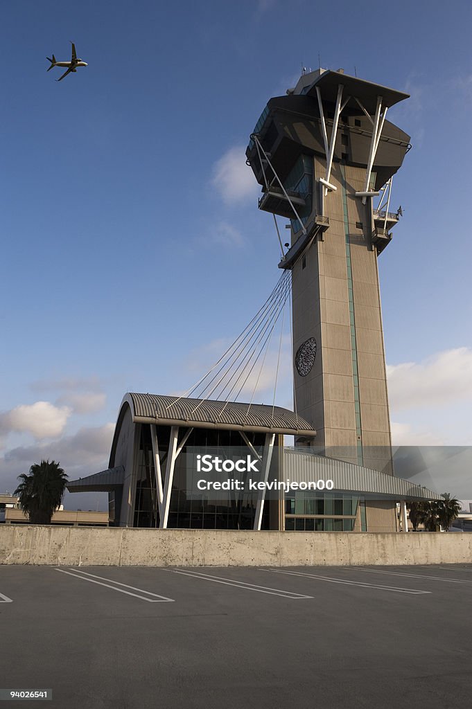 공항 관제탑 - 로열티 프리 LA 공항 스톡 사진