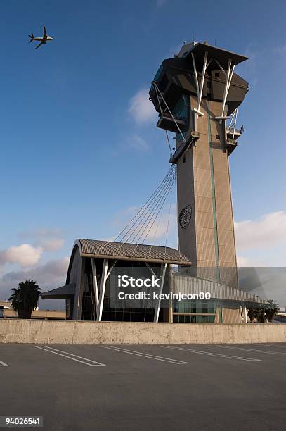 공항 관제탑 LA 공항에 대한 스톡 사진 및 기타 이미지 - LA 공항, 건축물, 공중 뷰