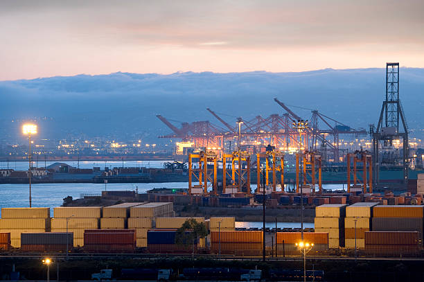 istock View of a busy harbor with cranes and containers 94026744