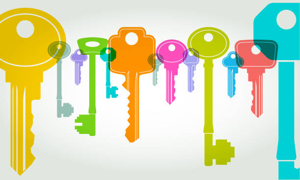 何のキー - locksmith house rental key real estate点のイラスト素材／クリップアート素材／マンガ素材／アイコン素材