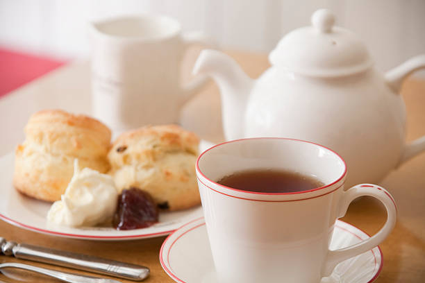 istock An abstract illustration of a Devonshire Tea and Scones 94027210