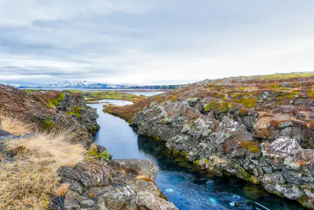Photo of Silfra fissure in Thingvellir national park in Iceland