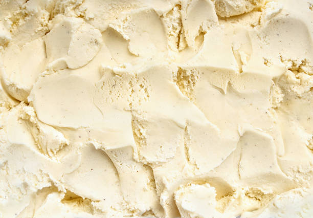 istock Top view of vanilla ice cream surface 940287944