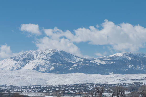 istock Sierra Nevada mountains and South Reno in winter. 940295620