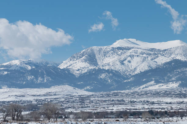 istock Sierra Nevada mountains and South Reno in winter. 940295694