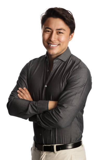 istock Smiling attractive man in shirt 940296574