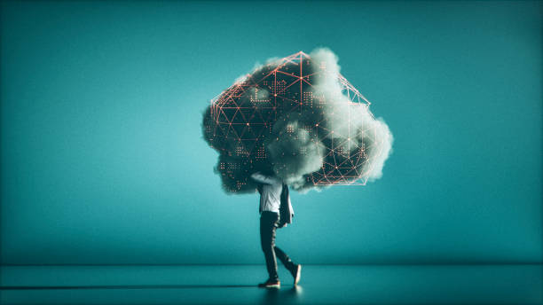 humorvolle mobile cloud computing-konzeptbild - spionage und aufklärung fotos stock-fotos und bilder