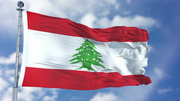istock Lebanon Flag in a Blue Sky 940324332