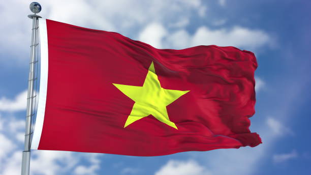 istock Vietnam Flag in a Blue Sky 940329694