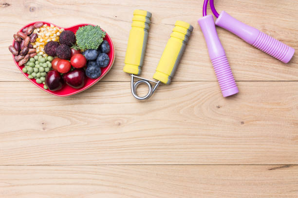 istock Healthy diet in a heart shaped bowl 940329920