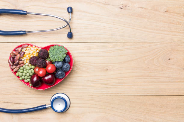istock Healthy diet in a heart shaped bowl 940330046