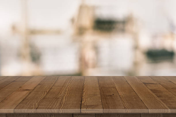 istock Wooden tabletop perspective for product placement 940343632