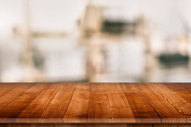 istock Wooden tabletop perspective for product placement 940345844