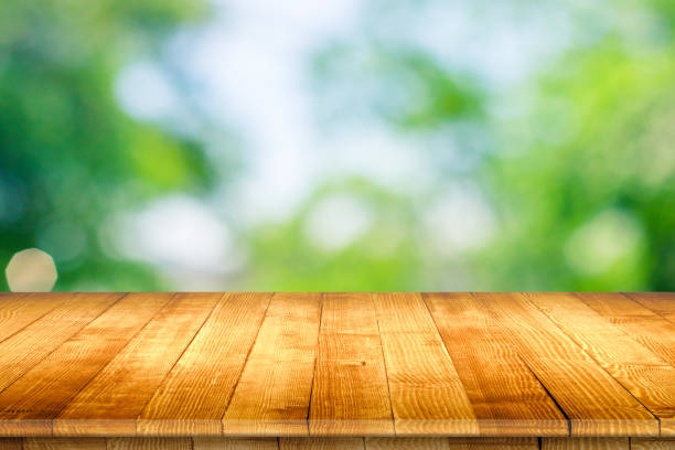 istock Wooden tabletop perspective for product placement 940345862