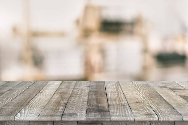 istock Wooden tabletop perspective for product placement 940345916