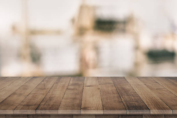 istock Wooden tabletop perspective for product placement 940348336