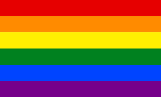 LGBT pride Colorful flag background banner vector LGBT pride Colorful flag background banner vector pride flag stock illustrations