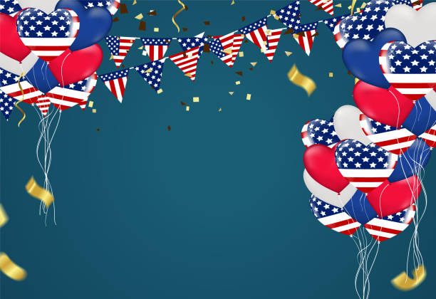 istock Independence day background and day celebration greeting card USA Independence Day Background 940358932