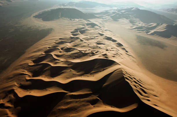 istock Sand Dunes Aerial View of Rub Al Khali desert 940362528