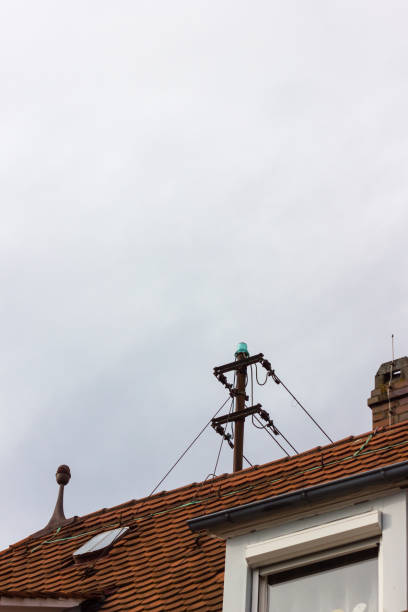 istock antenna on rooftop of a historical vintage building 940362708