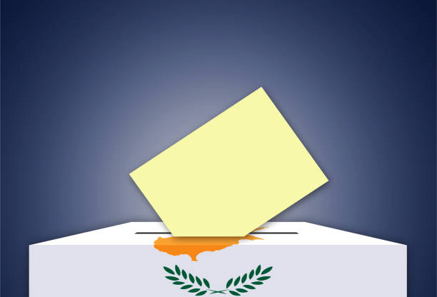 wahlen in zypern - abstimmung an der urne - cypriot culture stock-grafiken, -clipart, -cartoons und -symbole