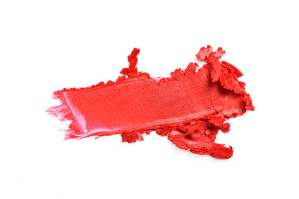 istock Red color lipstick stroke for make up 940380906