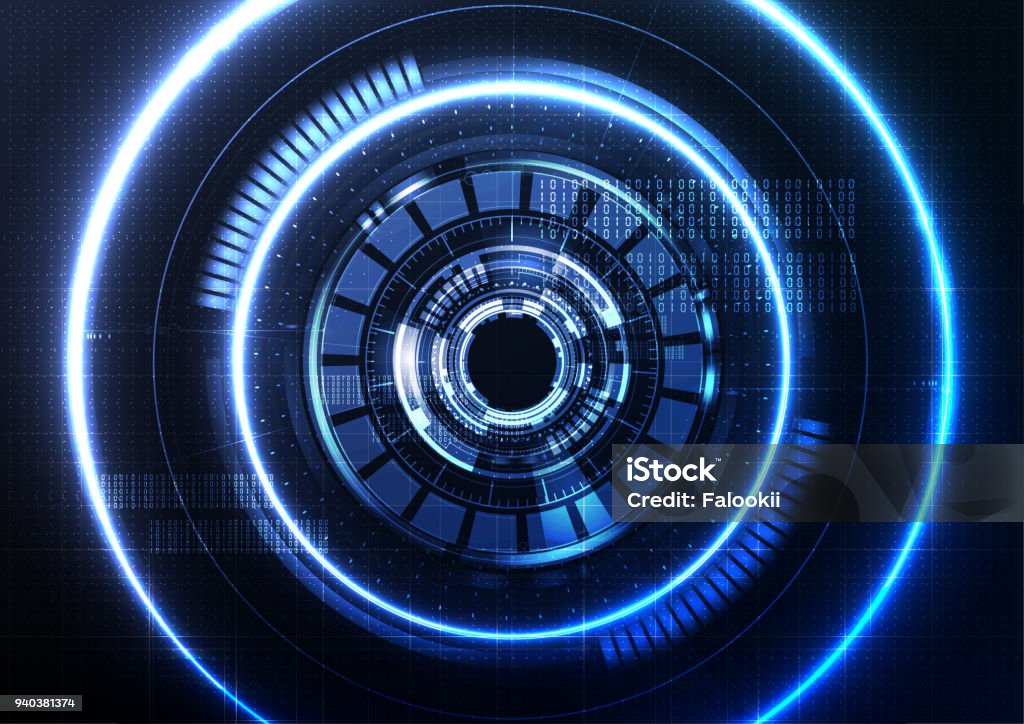 Smart Interface Design Background Technological Intelligent Interface Connection Abstract Template ...